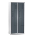 QUIPO Z-Schrank Breite 800 mm, 4 Abteile, 4 Türen Türfarbe Basaltgrau, Korpus lichtgrau