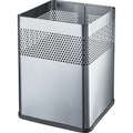 helit Papierkorb, quadratisch Volumen 18 l, BxHxT 240 x 325 x 240 mm Edelstahl, VE 2 Stk