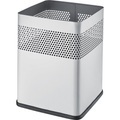 helit Papierkorb, quadratisch Volumen 18 l, BxHxT 240 x 325 x 240 mm mittelgrau, VE 2 Stk