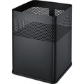 helit Papierkorb, quadratisch Volumen 18 l, BxHxT 240 x 325 x 240 mm schwarz, VE 2 Stk