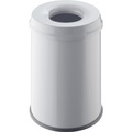 helit Sicherheits-Abfallbehälter Volumen 15 l, HxØ 335 x 260 mm lichtgrau, VE 2 Stk