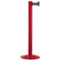 Gurtpfosten Aluminium, rot Gurtfarbe Silbergrau