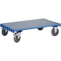 EUROKRAFT Platten-Transportwagen ohne Bügel Ladefläche 1250 x 800 mm Tragfähigkeit 500 kg, Zinkblechladefläche