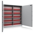 Stahlschrank, feuergeschützt Sicherheitsstufe S1 HxBxT 1950 x 1830 x 550 mm, Mitteltrennwand