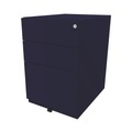 BISLEY Rollcontainer Note™, mit 2 Universalschubladen, 1 Hängeregistratur HxBxT 645 x 420 x 565 mm oxfordblau