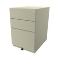 BISLEY Rollcontainer Note™, mit 2 Universalschubladen, 1 Hängeregistratur HxBxT 645 x 420 x 565 mm hellelfenbein