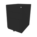Bisley, BISLEY Rollcontainer Note™, mit 2 Universalschubladen, 1 Hängeregistratur HxBxT 645 x 420 x 565 mm schwarz