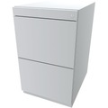 BISLEY Standcontainer Note™, mit 2 Hängeregistraturen Höhe 698 - 731 mm, ohne Top verkehrsweiß