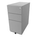 BISLEY Rollcontainer Note™, mit 2 Universalschubladen, 1 Hängeregistratur HxBxT 645 x 300 x 565 mm lichtgrau