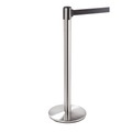 Personenleitsystem Edelstahlpfosten, Höhe 968 mm mattiert, VE 2 Stk
