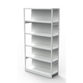 Büro-Steckregal, mit Rückwand Regalhöhe 1900 mm Grundregal, Breite x Tiefe 760 x 400 mm