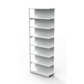 Büro-Steckregal, mit Rückwand Regalhöhe 2600 mm Anbauregal, Breite x Tiefe 760 x 400 mm