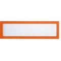 office akktiv Magnetische Infotasche für Überschriften, DIN A4 hoch / DIN A5 quer, 225 x 60 mm Rahmen orange, VE 10 Stk