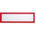 office akktiv Magnetische Infotasche für Überschriften, DIN A4 hoch / DIN A5 quer, 225 x 60 mm Rahmen rot, VE 10 Stk