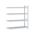 Weitspannregal, mit Stahlboden, Höhe 2500 mm Spannweite 2500 mm Anbauregal, Tiefe 800 mm