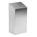 undefined, Abfallsammler mit Schwingdeckel Volumen 50 l, BxHxT 250 x 680 x 380 mm Edelstahl, matt