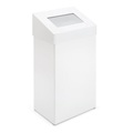 undefined, Abfallsammler mit Schwingdeckel Volumen 50 l, BxHxT 250 x 680 x 380 mm weiß
