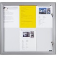 office akktiv Schaukasten mit Flügeltür Außen-BxHxT 522 x 697 x 33 mm Metallrückwand