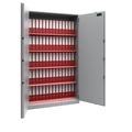 Stahlschrank, feuergeschützt Sicherheitsstufe S1 HxBxT 1950 x 1200 x 500 mm