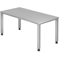 office akktiv RENATUS - Schreibtisch 4-Fuß-Gestell, Breite 1600 mm lichtgrau