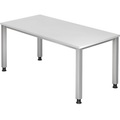 office akktiv RENATUS - Schreibtisch 4-Fuß-Gestell, Breite 1600 mm weiß