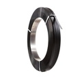 Stahlband, schwarz lackiert Kern-Ø 400 mm Bandbreite 16 mm, Bandlänge 800 m