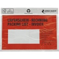 Dokumententasche mit FSC®-Zertifizierung, VE 250 Stk für DIN C6, mit Aufdruck ''Lieferschein / Rechnung''
