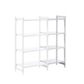 Kunststoff-Steckregalsystem Premium Fachboden-BxT 700 x 500 mm Anbauregal, Breite 735 mm, Boden glatt