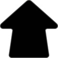 undefined, PVC-Bodenmarkierungen Pfeil-Form, VE 100 Stk schwarz