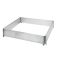 Aluminium-Aufsatzrahmen, VE 2 Stk für Paletten 1200 x 1000 mm mit 4 Scharnieren, ab 5 VE