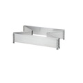 Aluminium-Aufsatzrahmen, VE 2 Stk für Paletten 1200 x 800 mm mit 6 Scharnieren, ab 5 VE