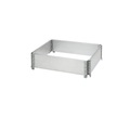 Aluminium-Aufsatzrahmen, VE 2 Stk für Paletten 800 x 600 mm mit 4 Scharnieren, ab 1 VE