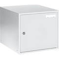 QUIPO Schließfachwürfel HxBxT 350 x 400 x 450 mm Korpus lichtgrau / Türen lichtgrau