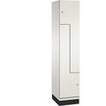 CP CAMBIO Z-Garderobenschrank 2 Abteile, Breite 400 mm Korpus reinweiß / Tür weiß