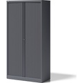 BISLEY Rollladenschrank ESSENTIALS HxBxT 1970 x 1000 x 470 mm, 4 Fachböden anthrazitgrau
