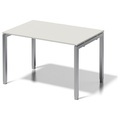 BISLEY Schreibtisch CITO, U-Gestell HxBxT 650 - 850 x 1200 x 800 mm Gestell silber, Platte grauweiß