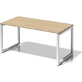 BISLEY Schreibtisch CITO, O-Gestell HxBxT 740 x 1600 x 800 mm Gestell weiß, Platte Ahorn