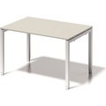 BISLEY Schreibtisch CITO, U-Gestell HxBxT 650 - 850 x 1200 x 800 mm Gestell weiß, Platte grauweiß
