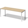 BISLEY Schreibtisch CITO, U-Gestell HxBxT 740 x 2200 x 800 mm Gestell weiß, Platte Ahorn