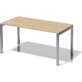 BISLEY Schreibtisch CITO, U-Gestell HxBxT 740 x 1600 x 800 mm Gestell silber, Platte Ahorn