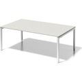 BISLEY Schreibtisch CITO, U-Gestell HxBxT 650 - 850 x 2000 x 1200 mm Gestell weiß, Platte grauweiß