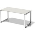 BISLEY Schreibtisch CITO, O-Gestell HxBxT 740 x 1600 x 800 mm Gestell weiß, Platte grauweiß
