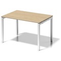 BISLEY Schreibtisch CITO, U-Gestell HxBxT 650 - 850 x 1200 x 800 mm Gestell weiß, Platte Ahorn