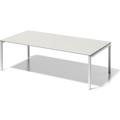 BISLEY Schreibtisch CITO, U-Gestell HxBxT 740 x 2400 x 1200 mm Gestell weiß, Platte grauweiß