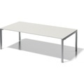 BISLEY Schreibtisch CITO, U-Gestell HxBxT 740 x 2400 x 1200 mm Gestell silber, Platte grauweiß