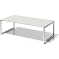 BISLEY Schreibtisch CITO, O-Gestell HxBxT 740 x 2400 x 1200 mm Gestell weiß, Platte grauweiß