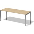 BISLEY Schreibtisch CITO, U-Gestell HxBxT 740 x 2000 x 800 mm Gestell silber, Platte Ahorn
