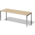 BISLEY Schreibtisch CITO, U-Gestell HxBxT 740 x 2200 x 800 mm Gestell silber, Platte Ahorn