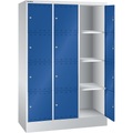 Lista Akku-Ladeschrank mit Schließfächern mit 3 x 4 Fächern 2 x 230 V, grau / blau
