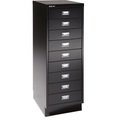 BISLEY MultiDrawer™ 39er Serie mit Sockel, DIN A3, 9 Schubladen tiefschwarz